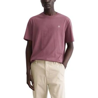 Abbildung von Marc O&#039;Polo Short Sleeve LOGO Crewneck Tshirt basic, Herren, Größe: XS, Soft mauve