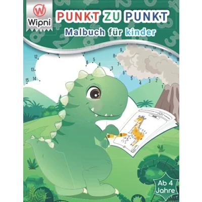 Abbildung von Punkt zu Malbuch für kinder ab 4 Jahre: Zahlen Verbinden 1 40 Tiere jahre Rätselheft lernspiele