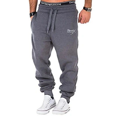 Abbildung von REPUBLIX Herren Sporthose Jogger Jogginghose Sweatpants Trainingshose R 0052 Dunkelgrau XL