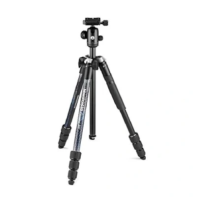 Abbildung von Manfrotto Element MII Kamerastativ, Aluminium Reisestativ mit Kugelkopf und Tragetasche, für DSLR, CSC Kompaktkameras, Fotozubehör Content Creation Video Blogs