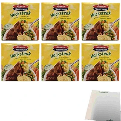 Abbildung von Sonnen Bassermann Hacksteaks 6er Pack (6x480g Packung) + usy Block