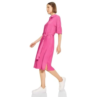 Abbildung von Cecil Musselin Blusenkleid, Damen, Größe: Large, Pink