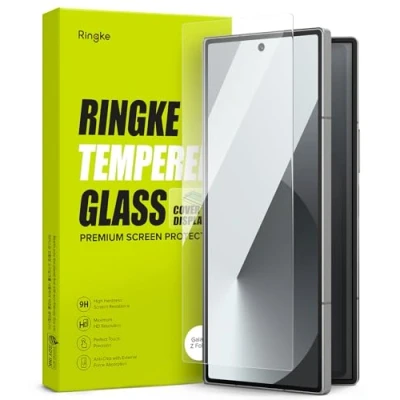 Abbildung von Ringke Cover Display Glass Kompatibel mit Samsung Galaxy Z Fold 6 (2024) Displayschutz für Frontdisplay Front Screen Protection