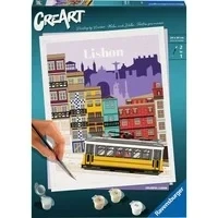 Abbildung von CreArt Farbenfrohes Lissabon, Malen