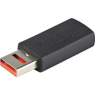 Abbildung von StarTech.com USB Datenblocker Secure Charge Schutz Keine Datenübertragung Charge/Power Only Adapter für Handy/Tablet (USBSCHAAMF)