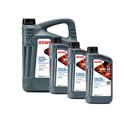 Abbildung von 8 (5L+3L) Liter ROWE HIGHTEC SYNTH RS LONGLIFE IV SAE 0W 20 Motoröl Made in Germany