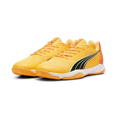 Abbildung von Puma Eliminate Turbo Handballschuh, Herren, Größe: 45, Sun stream/sunset glow/black Textil/synthetik