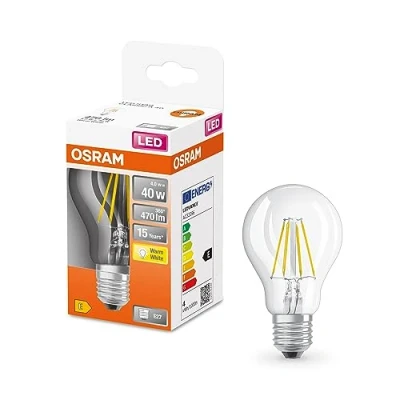Abbildung von OSRAM LED SuperStar Classic A25 Dimmbare Lampe für E27 Sockel, Birnenform, GL FR, 250 Lumen, warmweiß (2700K), Ersatz herkömmliche 25W Glühbirnen, 6er Pack