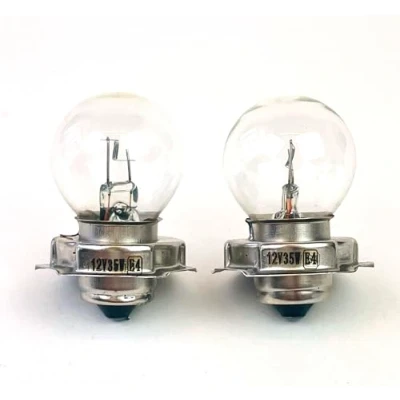 Abbildung von INION 2x Stück P26s Clear 12V 35W Scheinwerfer Lampe Frontscheinwerfer Glühbirnen Roller Moped Motoroller Scooter Motorrad