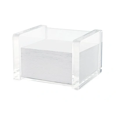 Abbildung von Wedo 607016 Acryl Zettelbox (Cristallic, gefüllt, mit circa 500 Blatt (9 x 9 cm)) glasklar