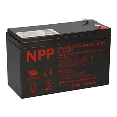Abbildung von Blei Akku 12V 9Ah HR1234W hochstrom Bleigel AGM kompatibel WP1236W MP1236H NPW45 12 HR1234WF2 UP RW1245P1 12FGH36 12LH 36W