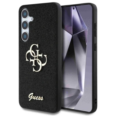 Abbildung von Samsung Galaxy S25 Hülle Kunststoff Guess Hard Case/Backcover Handyhülle Schwarz