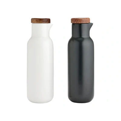 Abbildung von ladelle ESSENTIALS Essig &amp; Öl Set weiss/anthrazit 2tlg