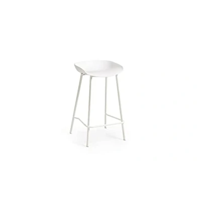Abbildung von Julian Bowen Set of 2 Renzo Bar Stools, White
