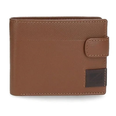 Abbildung von Pepe Jeans Topper Horizontale Geldbörse mit Klickverschluss, braun, 11 x 8,5 1 cm Leder, Talla única, Brieftasche Klickverschluss