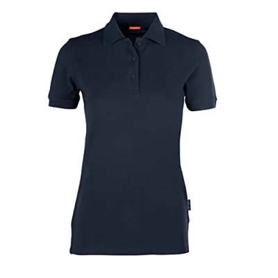 Abbildung von HRM Damen Heavy Performance Polo, navy, Gr. XS I Premium Polo Shirt Basic Polohemd bis 60C waschbar Hochwertige &amp; nachhaltige Oberteile Workwear