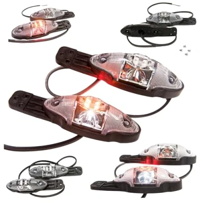 Abbildung von Web Truck 2 x LED Umrissleuchte Begrenzungsleuchte Positionsleuchte Hängend 12 24V, 3 Farben: weiß, rot, orange für LKW PKW Anhänger, Trailer, Wohnwagen usw.