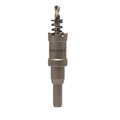 Abbildung von Starrett Hartmetall Lochsäge CTD21 TCT Tiefschnitt für Metall Edelstahl Eisen Aluminium 21mm