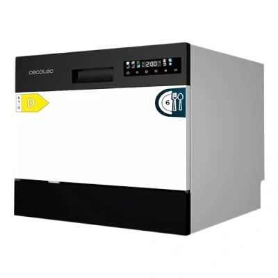 Abbildung von Cecotec Kompakt Geschirrspüler freistehend 6 Gedecke Bolero Aguazero 2300. Gedecke, 8 Programme, Klasse D, Farb Touchpanel, Maschinenpflege, Startverzögerung, Vorwaschfunktion, Dry+, Germ Shield