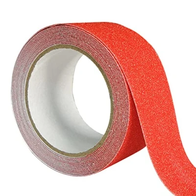 Abbildung von Anti Rutsch Sicherheits Klebeband, rutschfest, für drinnen und draußen, selbstklebend, Treppen, Boden, 50 mm x 5 m, Orange