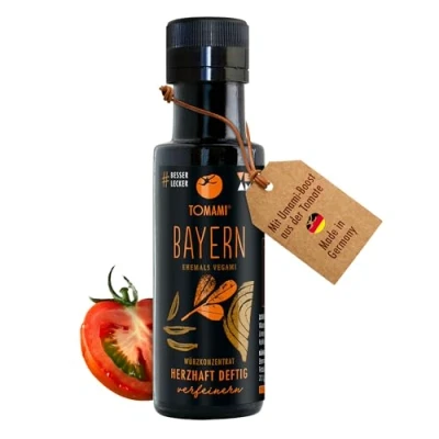 Abbildung von Tomami Bayern Würzsauce 90ml Herzhaft Deftig Erlesene Gewürze &amp; Umami Geschmack Für Herzhafte Gerichte Vegan, Glutenfrei, Laktosefrei, Sojafrei