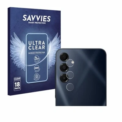 Abbildung von Savvies 18 Stück Schutzfolie für Samsung Galaxy A16 5G (NUR Kameraschutz) Displayschutz Folie Ultra Transparent