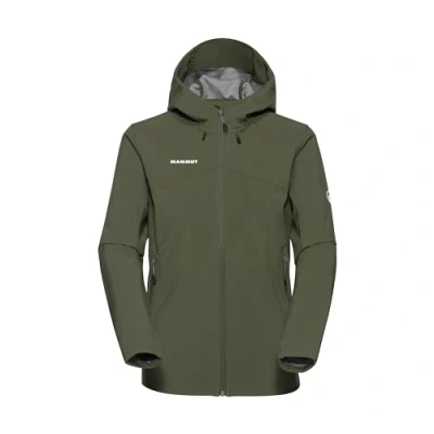 Abbildung von Mammut Damen Outdoor Hooded Jacket Women Softshell, Dark Marsh.S, S EU