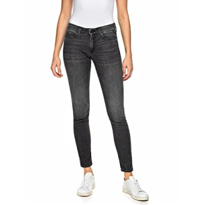 Abbildung von Replay Damen Jeans New Luz Skinny Fit mit Power Stretch, Medium Grey 096 1 (Grau), 31W / 30L