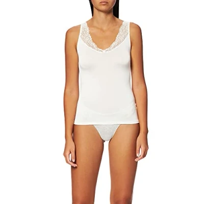 Abbildung von Calida Sensual Secrets Unterhemd/shirt, Damen, Größe: 32/34, Alabaster crème
