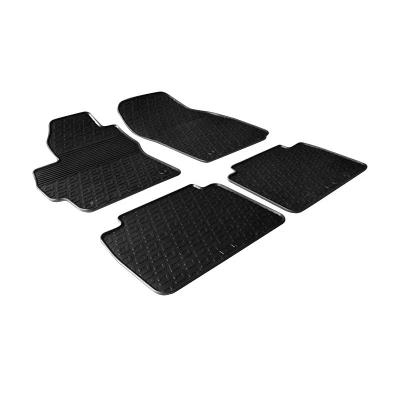 Abbildung von Gledring 0212 Fußmattensatz Gummi vorne und hinten 4 schwarz 750mm 550mm MAZDA: 5