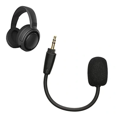 Abbildung von kwmobile Ersatz Kopfhörer Mikrofon kompatibel mit Corsair HS35 / HS45 Headset Gaming Headphones 3,5 mm Klinkenstecker Schwarz