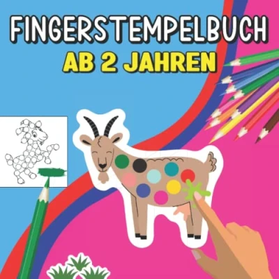 Abbildung von Fingerstempelbuch Ab 2: Der große Fingerstempelspaß für Kinder Stempelbuch und Fingerfarben Bastelbuch Mädchen &amp; Jungen 2 Jahren