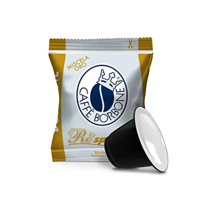 Abbildung von Caffè Borbone Respresso, Gold Kaffeemischung 100 Kapseln Kompatibel mit Nespresso®* Haushalts Espressomaschinen