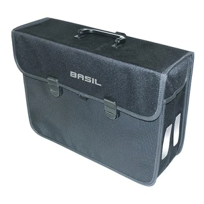 Abbildung von Fahrradtasche Basil Malaga XL 17 Liter 40 X16 X 31 Cm Schwarz