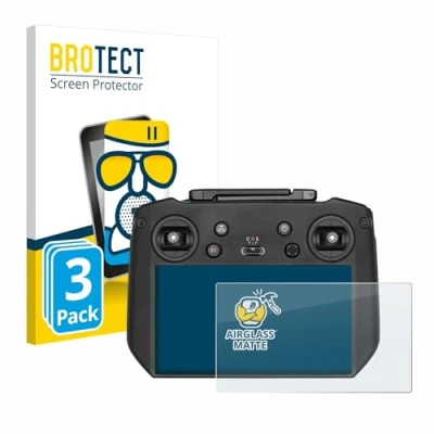 Abbildung von BROTECT Entspiegelungs Schutzglas für DJI RC Pro (3 Stück) Schutz Folie Panzerfolie Glas Matt [Extrem Kratzfest 9H, Anti Reflex, Fingerprint]