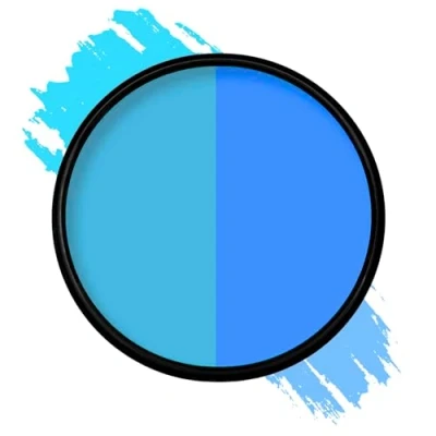 Abbildung von Mehron Paradise Make up AQ Gesichts und Körperfarbe (40 G) Schwarzlicht reaktiv Schminke für Gesicht, Körper die Haare (Celestial)