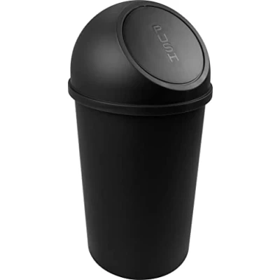 Abbildung von helit H2401295 Push Abfallbehälter „the flip“ 25L, schwarz