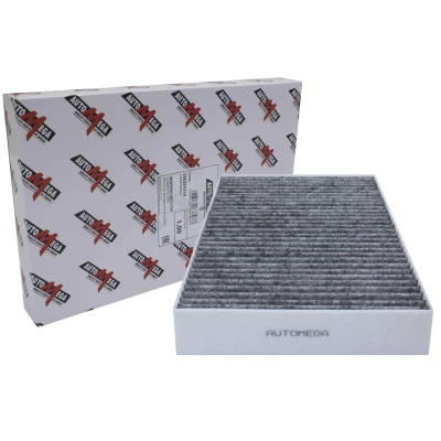 Abbildung von AUTOMEGA 250201410 Innenraumfilter Filtereinsatz, Aktivkohlefilter 246mm 156mm 30mm TESLA: Model S (5YJS) 70D AWD, 70, P85, 85D P85D AWD