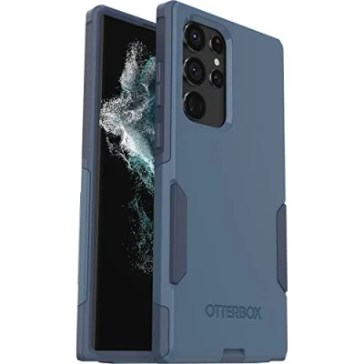 Abbildung von OtterBox Commuter Series Schutzhülle für Samsung Galaxy S22 Ultra (nur), keine Einzelhandelsverpackung, Rock Skip Way (blau)