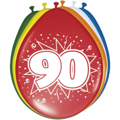 Abbildung von Ballon 90 Jahre 8 Stücke