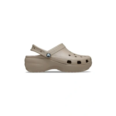 Abbildung von Crocs Women&#039;s Classic Platform Clog 38 39 EU Taupe