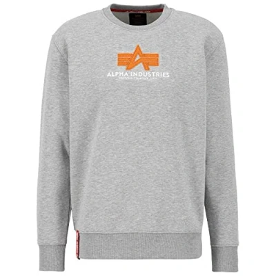 Abbildung von Alpha Industries Sweatshirt, Herren, Größe: Small, Grey heather