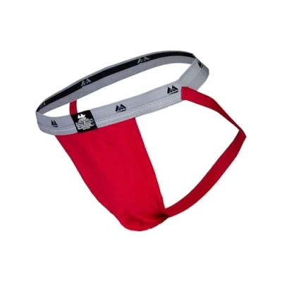 Abbildung von MM Edition Herren Supporter Jockstrap, Rot/Grau, M