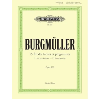 Abbildung von 25 leichte Etüden: für Klavier op. 100 (Grüne Reihe Edition Peters)
