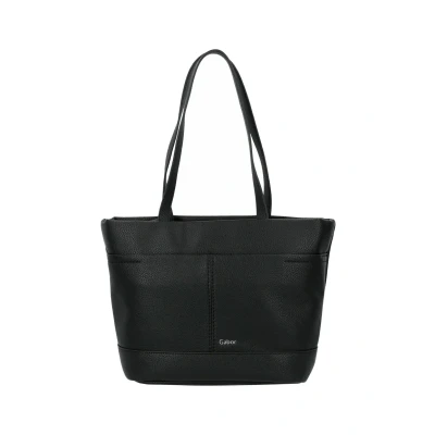 Abbildung von Gabor bags Lenea Damen Shopper Umhängetasche Reißverschluss Mittelgroß Schwarz