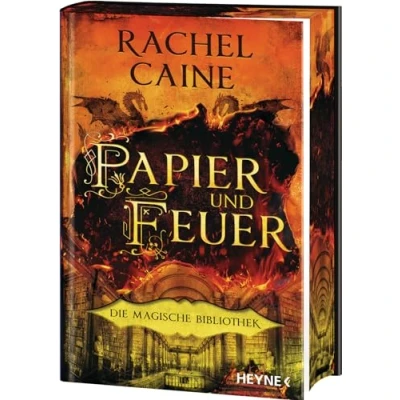 Abbildung von Papier und Feuer Die Magische Bibliothek: Dark Academia Sensation Mit farbig gestaltetem Buchschnitt nur in limitierter Erstauflage Roman (Die Bibliothek Reihe, Band 2)