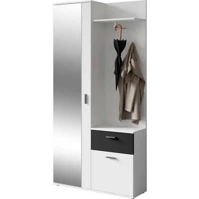 Abbildung von INOSIGN Kompaktgarderobe &quot;Jakob&quot;, mit großem Spiegel und Ablage, Breite 97 cm