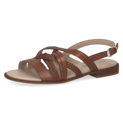 Abbildung von Caprice Riemensandalette Cognac nappa, Damen, Größe: 36, nappa Schuhe