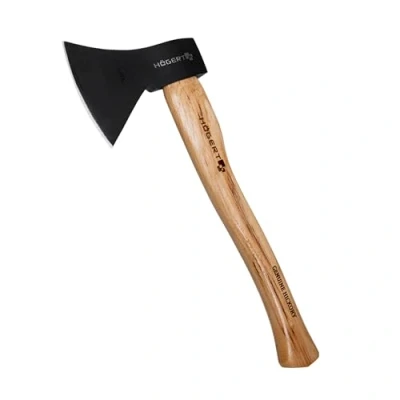Abbildung von HÖGERT TECHNIK Äxte 800g mit Holzstiel Mehrzweckaxt zum Spalten und Hacken, ergonomischer Hickoryholzgriff, gehärtetes Axtblatt 47 55 HRC, Keilbefestigung, gefertigt nach DIN 5131