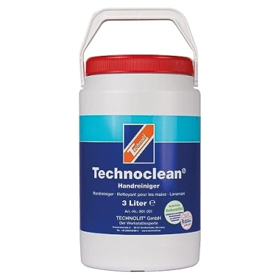 Abbildung von TECHNOLIT Handreiniger Technoclean 3L, Handwaschpaste für starke Verschmutzungen, rückfettend, lösemittelfrei (3 Liter)